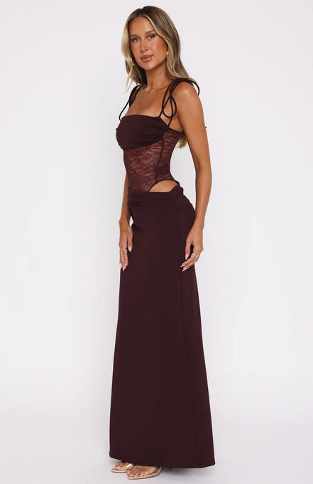 Liora™ | Elegant laced maxi dress