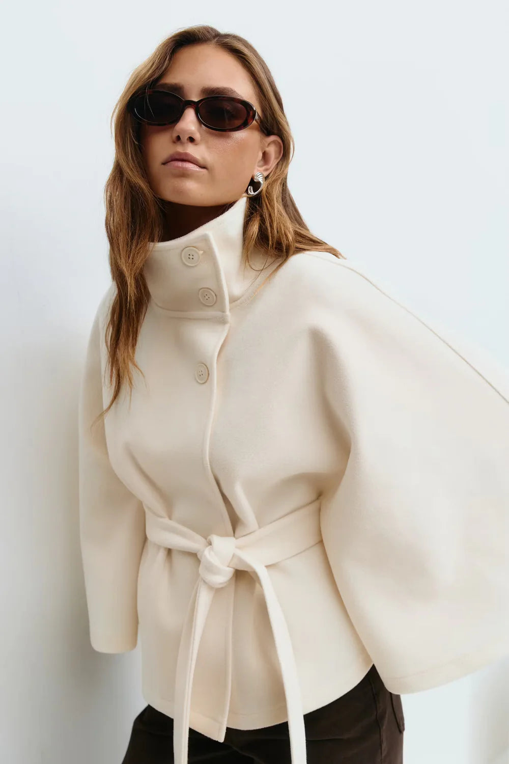 NordHaven - Belted Cape Jacket
