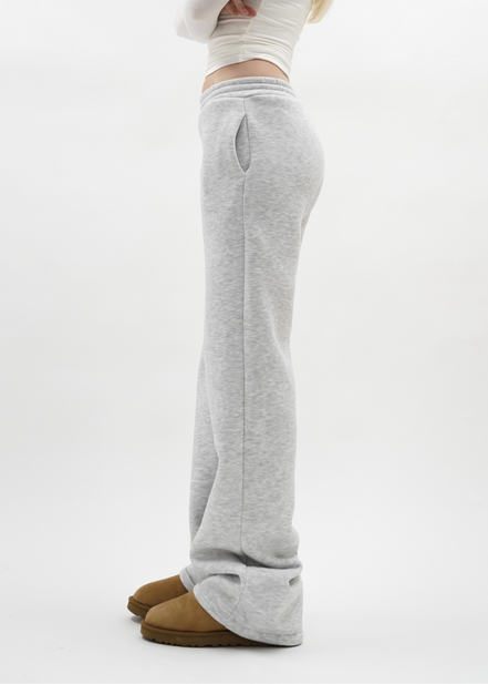 Laag/middel heup jogger pants licht grijs
