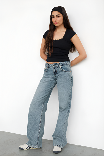 Jade - LOW-RISE JEANS
