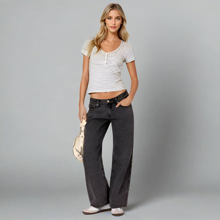 Jade - LOW-RISE JEANS