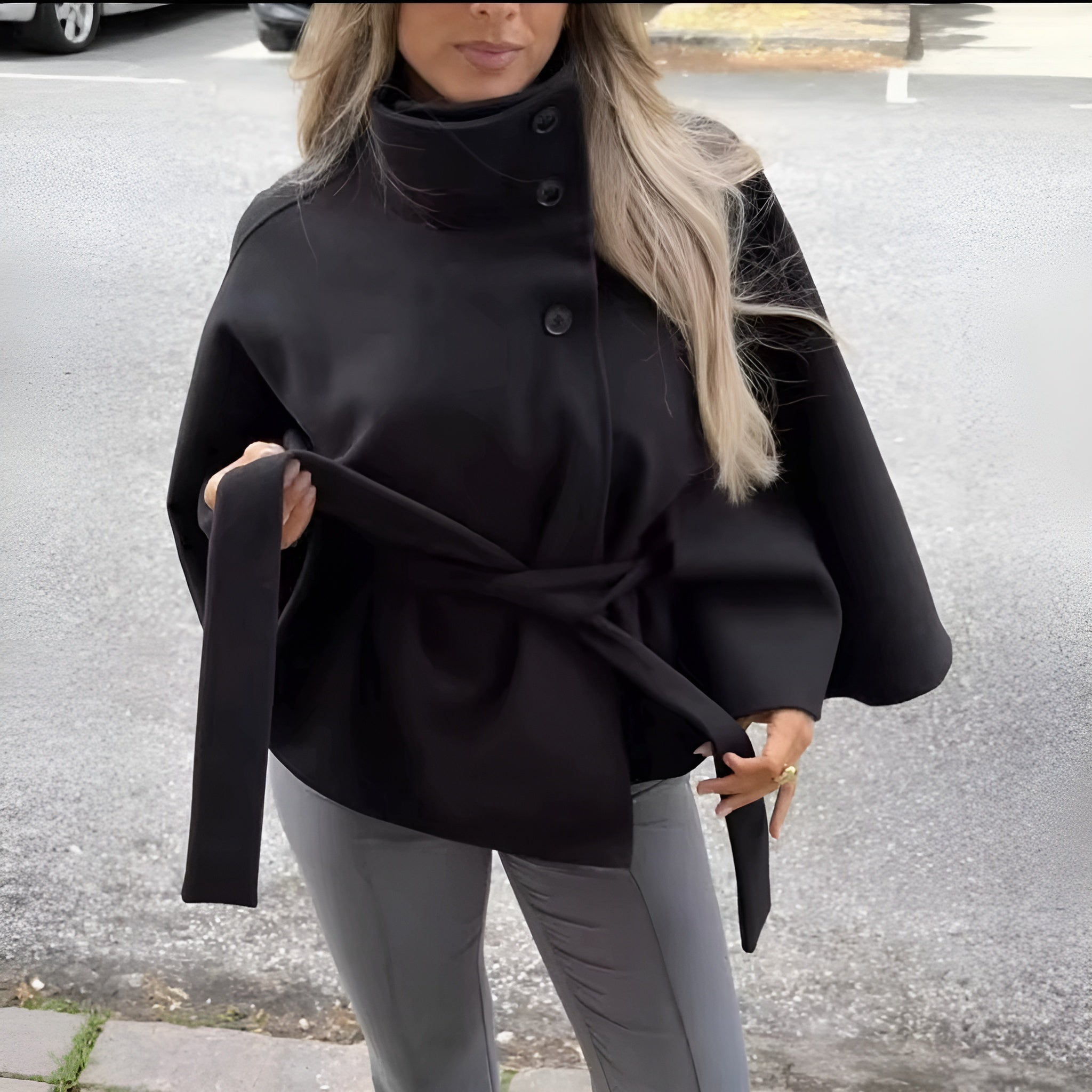 NordHaven - Belted Cape Jacket