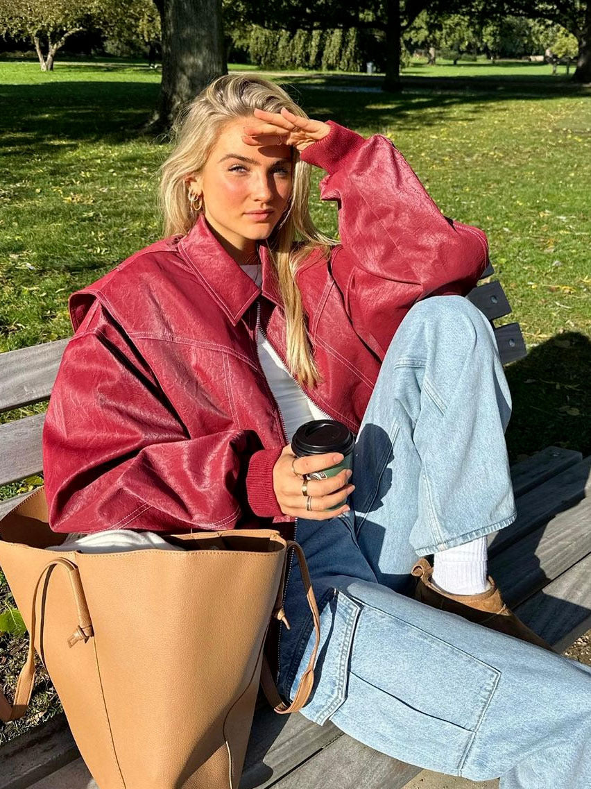 NAMO| Red Cherry Bomber Jack 🍒