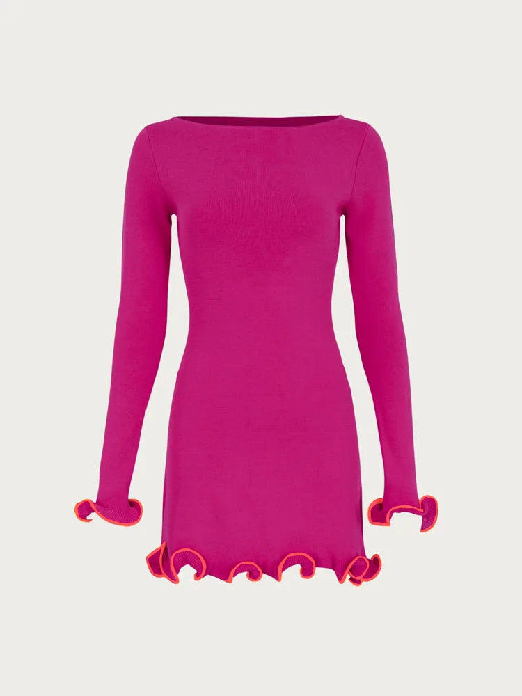 Tossy - Gebreide Mini-jurk
