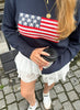 Trui America blauw
